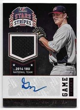 2015 USA Stars & Stripes GRAY FENTER Red Game Gear Autograph Jersey /49 #39