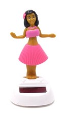 New Solar Powered Dancing Hula Girl  Pink  FREE SHIPPING