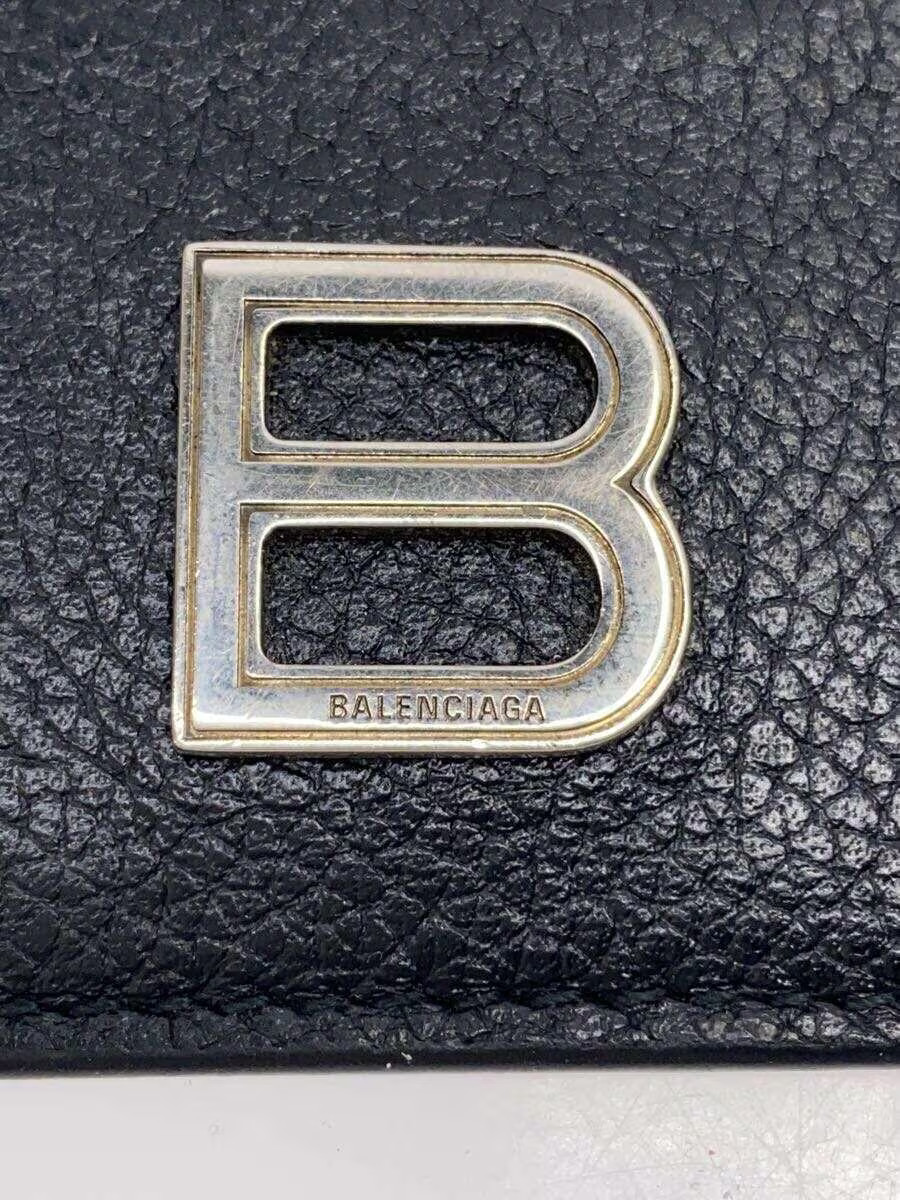 BALENCIAGA Card Case, Cowhide, Black, Plain, Men's, 637370 thumbnail 3