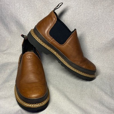 Georgia Boot Men's Brown Leather Slip-On Shoes. Size 10,5
