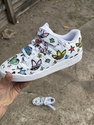 ADIDAS X Jeremy Scott Forum 84 Low Mono Shoes - GX9668 Men's US