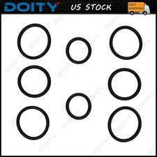 For Ford F-150 DR-3Z8566-A BC3Z-8590-F 8Pcs Engine Coolant Pipe O-Rings Kit