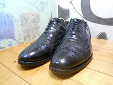 Allen Edmonds "McAllister" Black Leather Wingtip Oxfords Men's 10.5B Made in USA