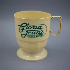 Gloria Jean's Coffee Beans Vintage Small Plastic Coffee Cup