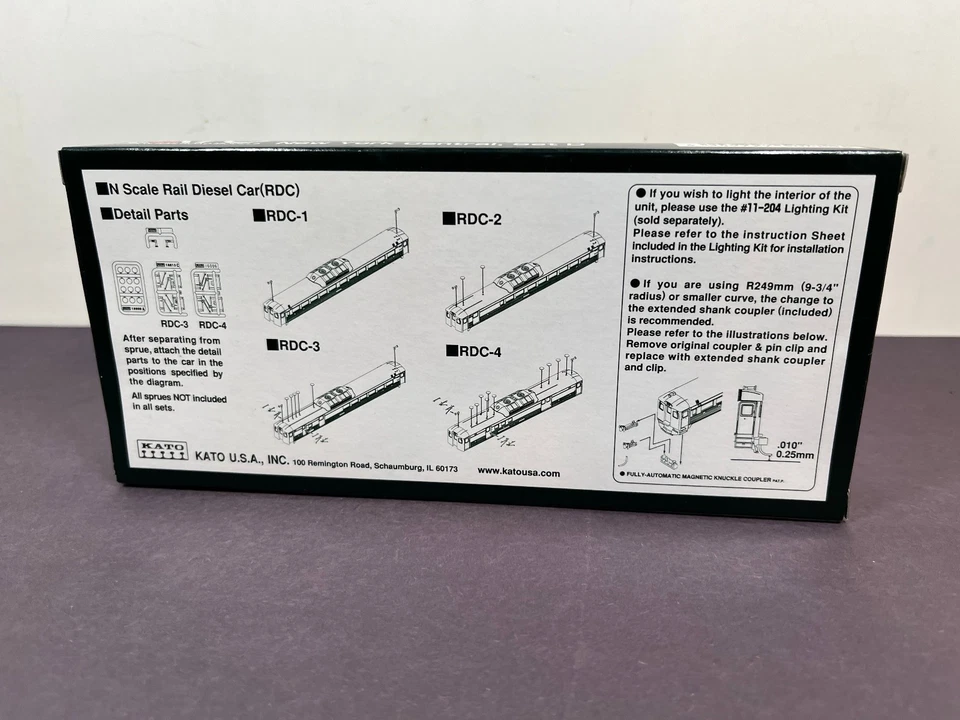 KATO 106-3011 Rail Diesel Car NYC SET D RDC-2 M-480 RDC-3 M-499 N Scale Train - Image 2 of 4