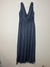 BHLDN Dress Womens Small Pleated Maxi Sleeveless Gown Formal Evening Wedding