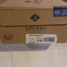 Sperry Bodie Washable Blue Boys' Boat Shoes US 13M UK 12 EUR 31 Lace Up