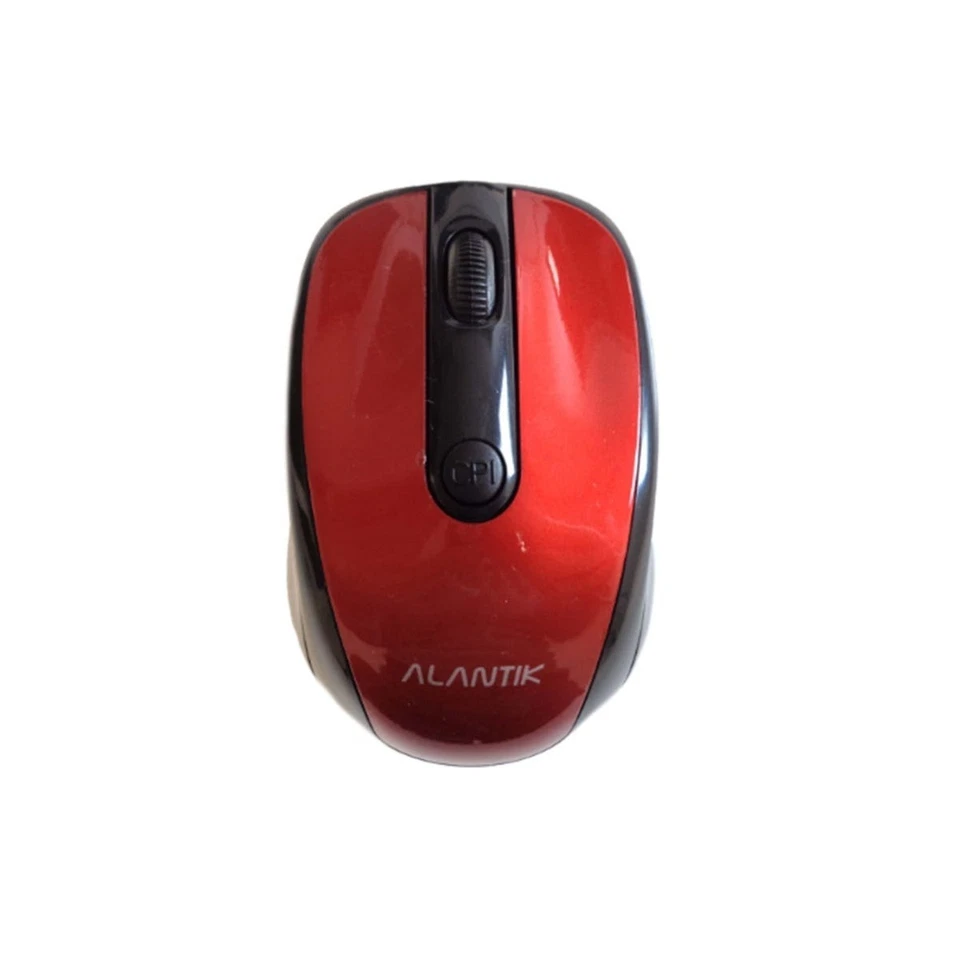 Wired USB Mouse Red Plug and Play Windows Mac 1600DPI Universal - Image 4 of 4