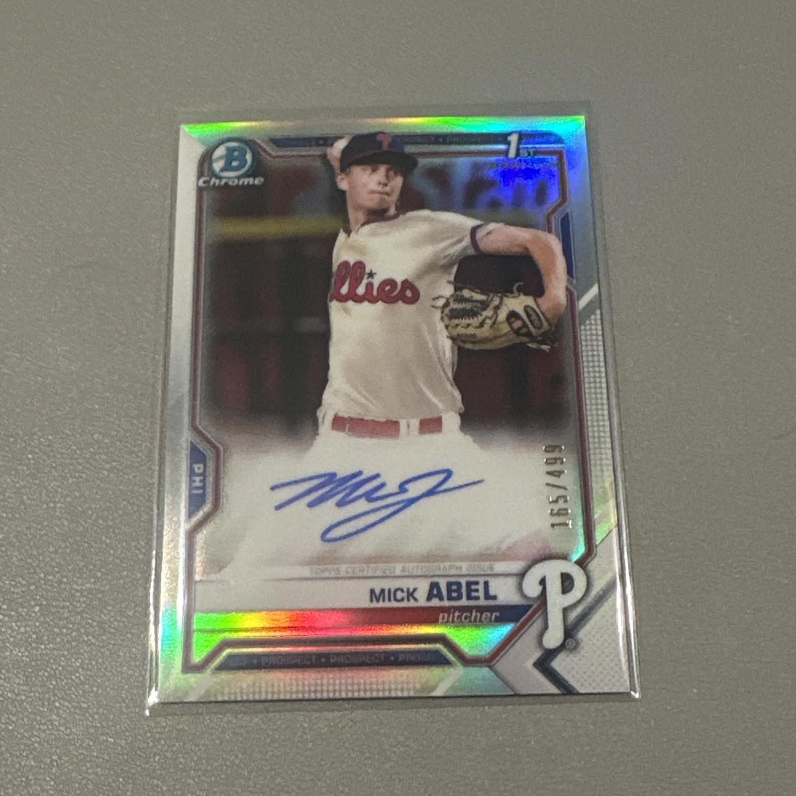 2021 Bowman Chrome Mick Abel Refractor Auto 165/499 🔥⚾️