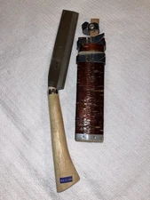 Japanese Nata Jigata Koshi-Nata Tosa Sukemitsu Axe Machete w/ Cherrybark Sheath