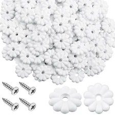 100 Pack Rosette Washers with Screws, Mobile Home/RV Ceiling Rosette Buttons,...