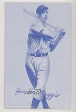 1980 An Exhibit Card Hall of Fame Reprints Cyan Tan Back Joe DiMaggio HOF 5rq
