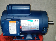 Leeson 120554.00 Electric Motor 5 HP 3450 Rpm 1PH 230 Model: 145T P145K34DB1D