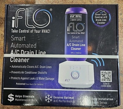 iFLO Purple Smart Automated A/C Drain Line Cleaner IFLOKIT01 - UPC 180104001018