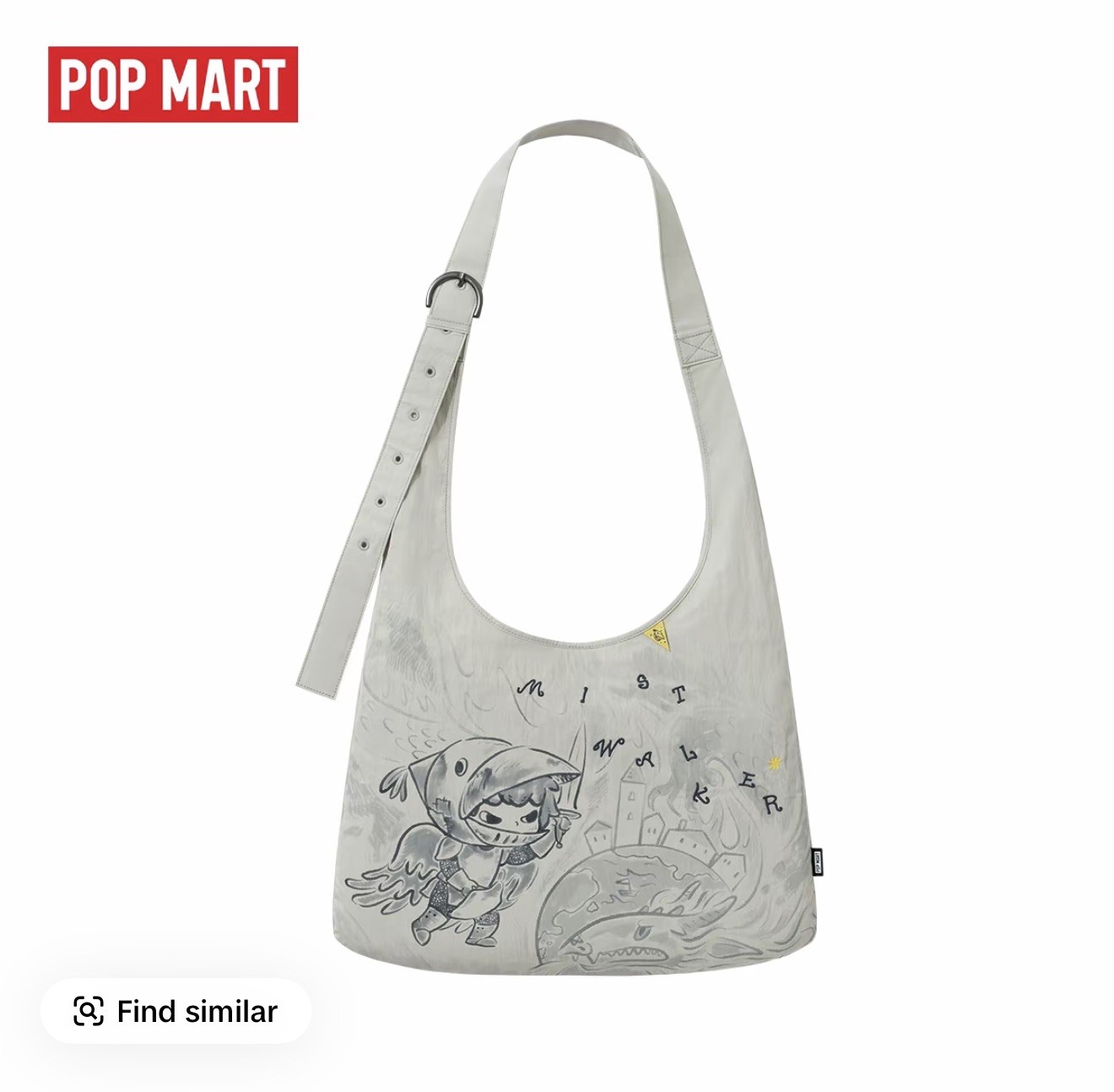Bolso Bandolera Original POPMART Hirono Mist Walker Sellado