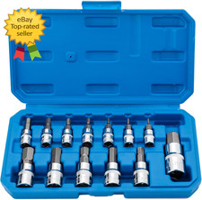 Hex Bit Socket Set S2 Alloy Steel 13 Piece Metric Allen Socket Kit 2mm To 14mm Hex Bit Socket Set S2 Alloy Steel 13 Piece Metric Allen Socket Kit 2mm To 14mm