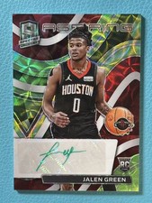 Jalen Green 2021-22 Panini Spectra 11/50 Auto Green Choice Aspiring RC #AA-JGR
