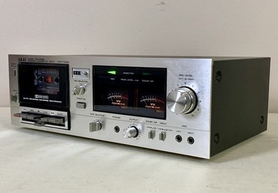 Akai CS-732D Vintage Auto Reverse Cassette Deck, Reconditioned