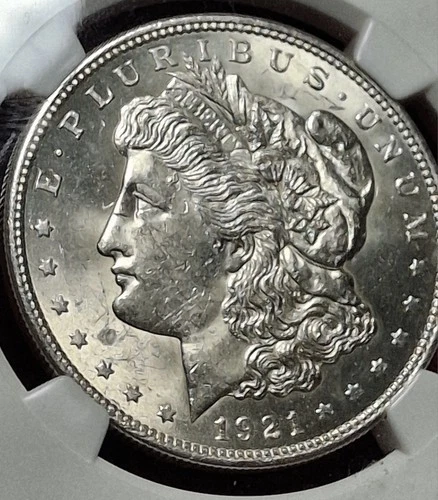1921 Morgan Silver Dollar MS62 NGC BRILLIANT UNCIRCULATED Philadelphia Mint