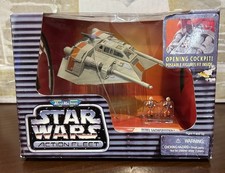 Micro Máquinas Star Wars Action Fleet Rebel Snowspeeder Luke Skywalker Nuevo en Caja