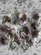 12pc Artificial Miniature Purple Flowers Fabri-Centers of America Lot Craft