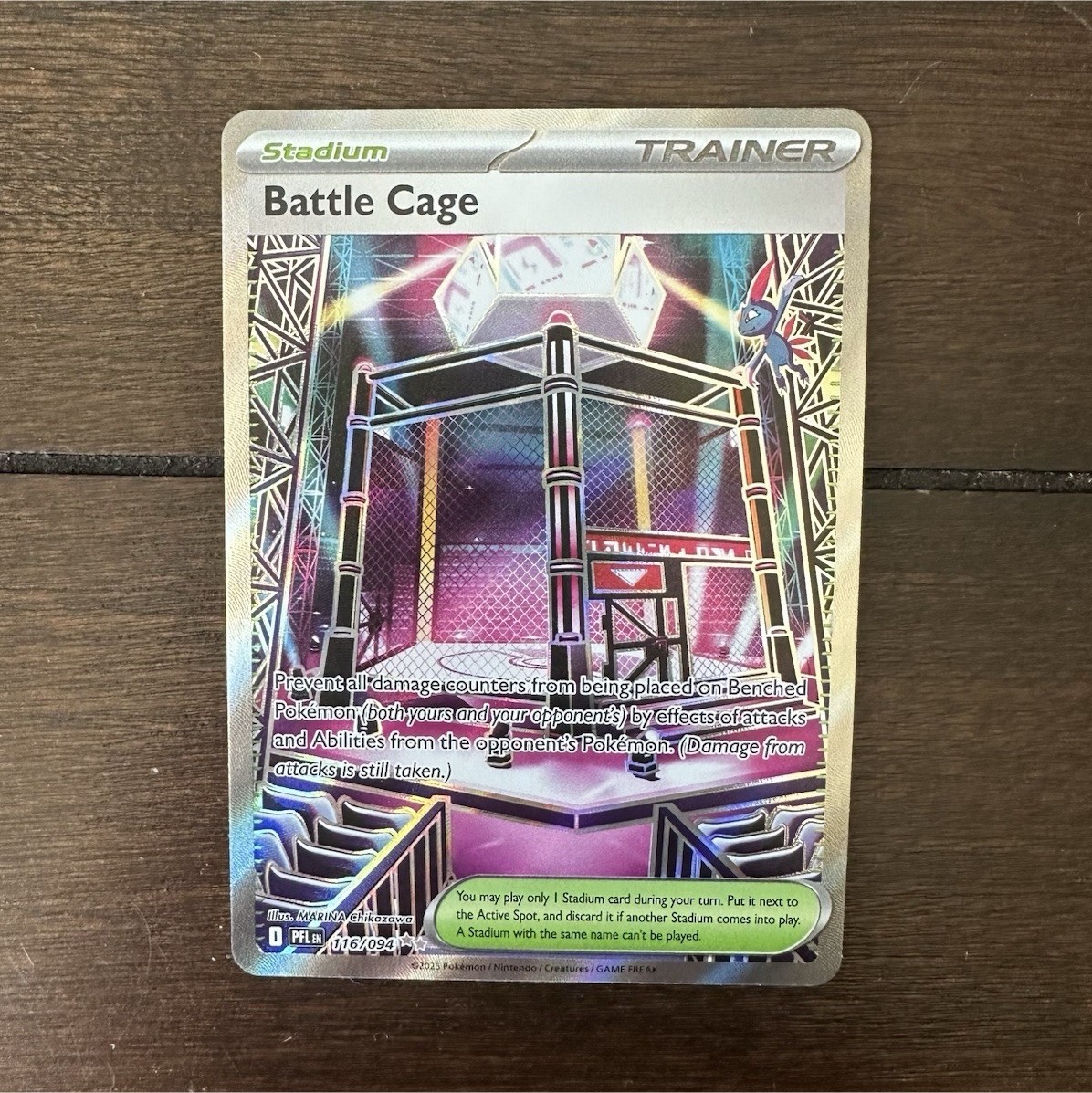 Pokémon TCG Battle Cage 116/094 Phantasmal Flames Holo Full Art Ultra Rare NM 