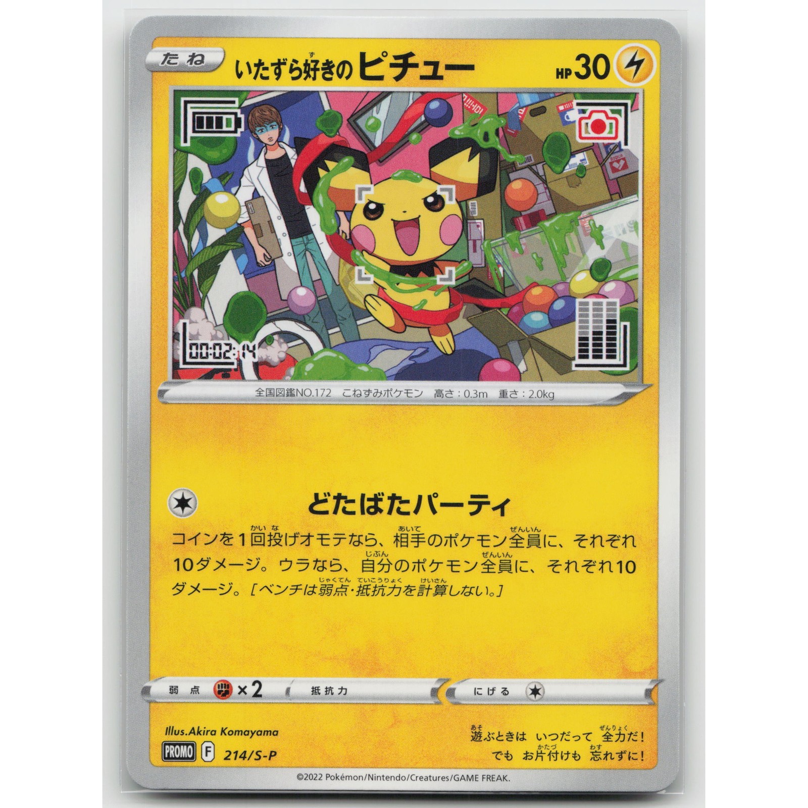 Mischievous Pichu S-P: Sword & Shield Promos 214/S-P NM Japanese Pokemon