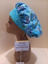 Sparkle Fish Women's Bouffant Surgical Scrub Hat/Cap Handmade