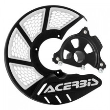 Acerbis X-Brake Vented Front Disc Cover with Mounting Kit Black/White with Black