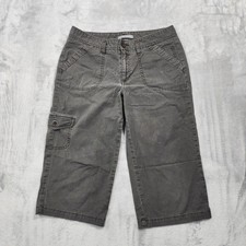 Dockers Pants Womens 6 Gray Twill Cropped Cap...