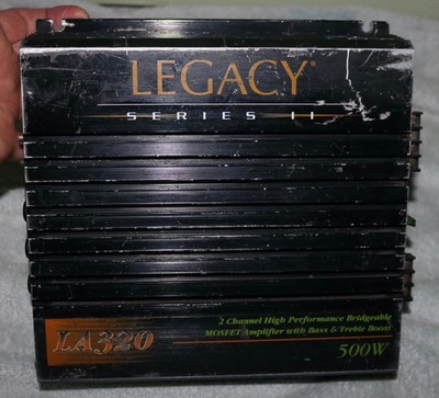 VINTAGE LEGACY SERIES II LA320 2 CHANNEL 500 WATT OLD SCHOOL AMPLIFIER UNTESTED