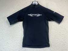 BODY GLOVE MEN'S SHORT SLEEVE SMALL WETSUIT TOP BLACK