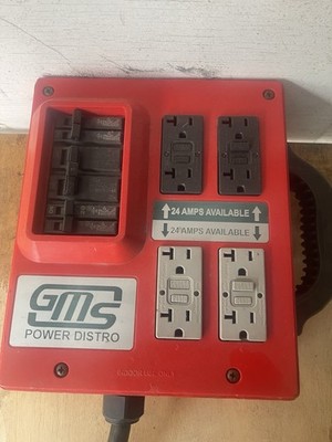 GMS Power Distribution Box Electrical Power Distribution Unit 24 Amps Red