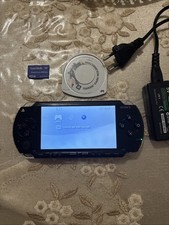 Sony Psp 1004 Nera Playstation Portatile Console completa Con Memory E Gioco