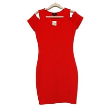 Jessica Simpson Pink Cold Shoulder Bodycon Mini Dress NWT Size S