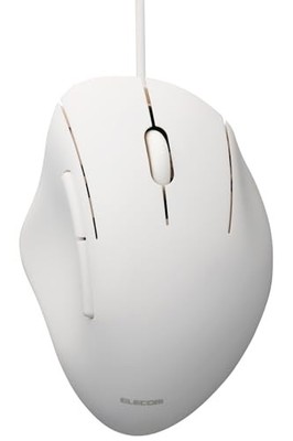 ELECOM SHELLPHA kabelgebundene Maus leise 5 Tasten mittelgroß weiß M-SH20UBSKWH