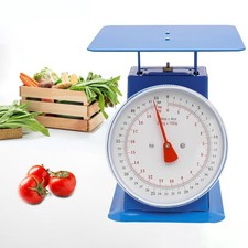 44 lbs Mechanical Dial Scale, Stainless Steel Mechanical Kitchen Scale Flat P...