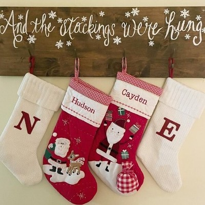 Pottery Barn Holiday Christmas stocking Santa Rudolph Seuss tree Party Disney  '