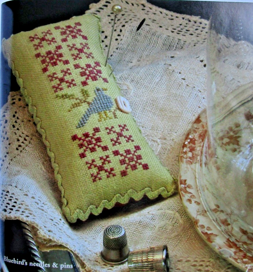 Blackbird Designs "With Needle & Thread" Counted Cross Stitch Pattern Booklet - Image 2 of 4