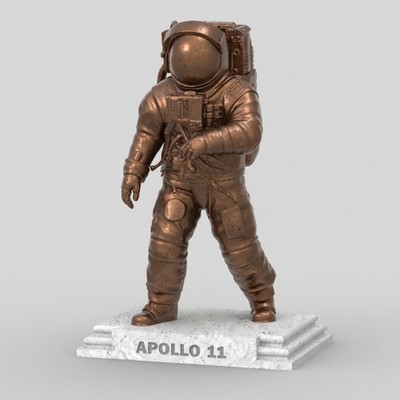 Apollo 11 Astronauten Statue - Moon Landing Tribute