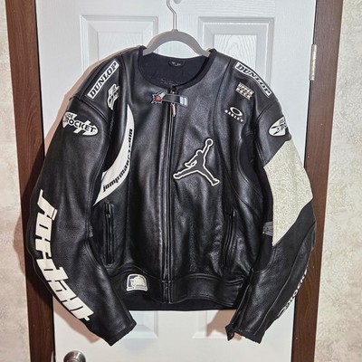 Jacket Motorcycle RARE Joe Rocket Jordan Motorsports Black Leather
