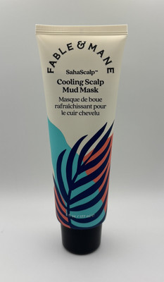NEW Fable & Mane SahaScalp Cooling Scalp Mud Mask Full Size 177ml/6oz AUTHENTIC