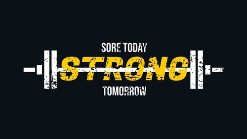 3D Fitness Slogan Wallpaper Wall Murals Removable Wallpaper 3 - Picture 5 of 5