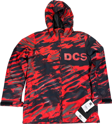 #ad DC Boys Youth Red Black Propaganda Ski Snowboard Pro Fill Winter Coat 14 L $50.02