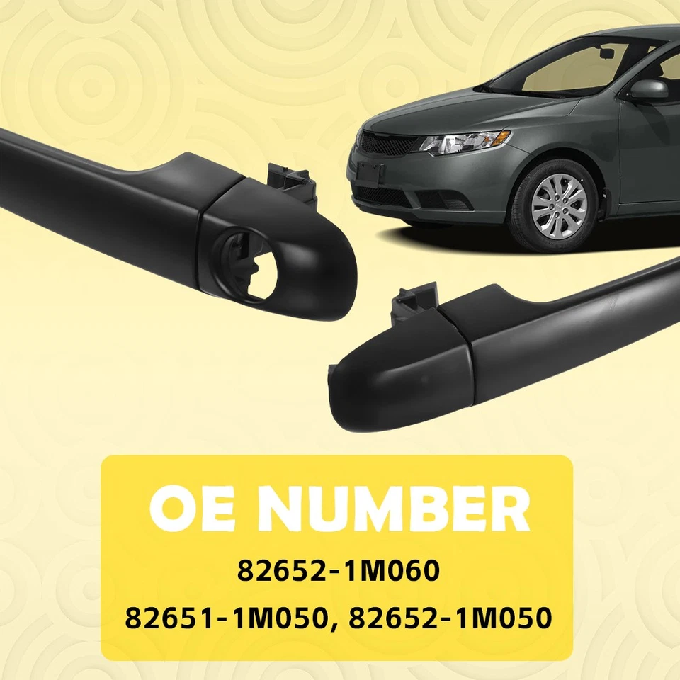 Manija de puerta exterior delantera trasera lado del conductor pasajero se adapta a Kia Forte X 2010-2013 Foto 2 de 4