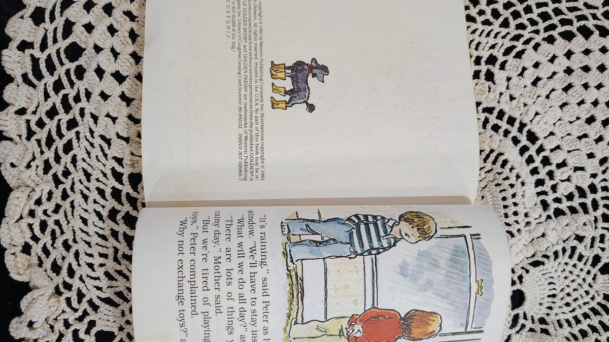 テレビライフ Rainy Day play book HC golden book vintage 1981 | eBay