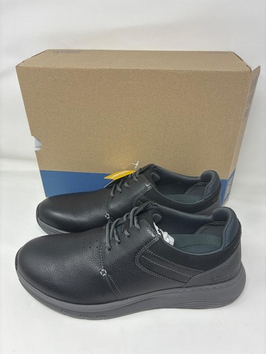 Zapatilla deportiva Clarks Motion Trek PT para hombre, cuero negro, 11,5 - Imagen 3 de 4