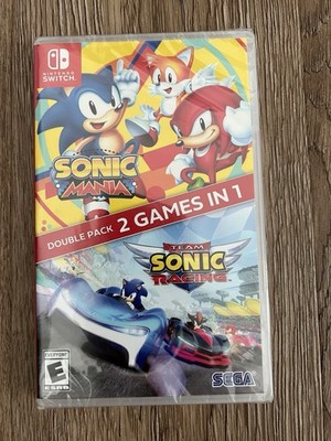 Sonic Mania + Team Sonic Racing Double Pack 2 Games in 1 Nintendo Switch New