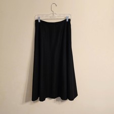 Women's Talbots Petties 95 Wool Full Maxi Skirt Lined Black Size 6