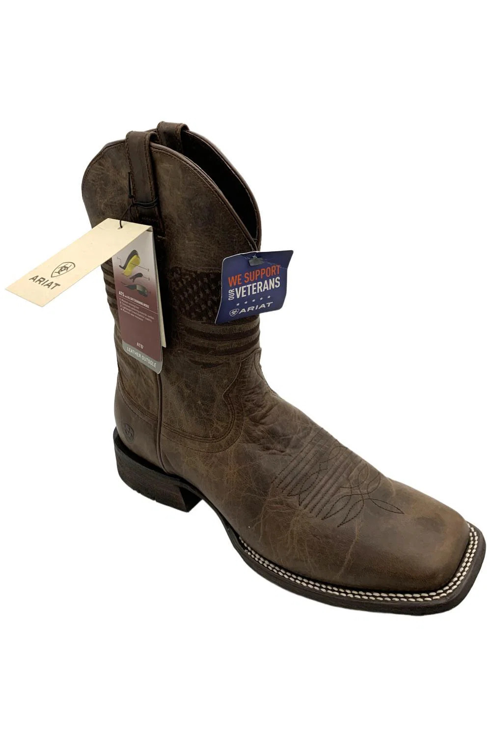 's Circuit Patriot Pull On Western Boots Tan